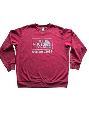 The North Face XL Red Logo Sweatshirt Pullover Mens